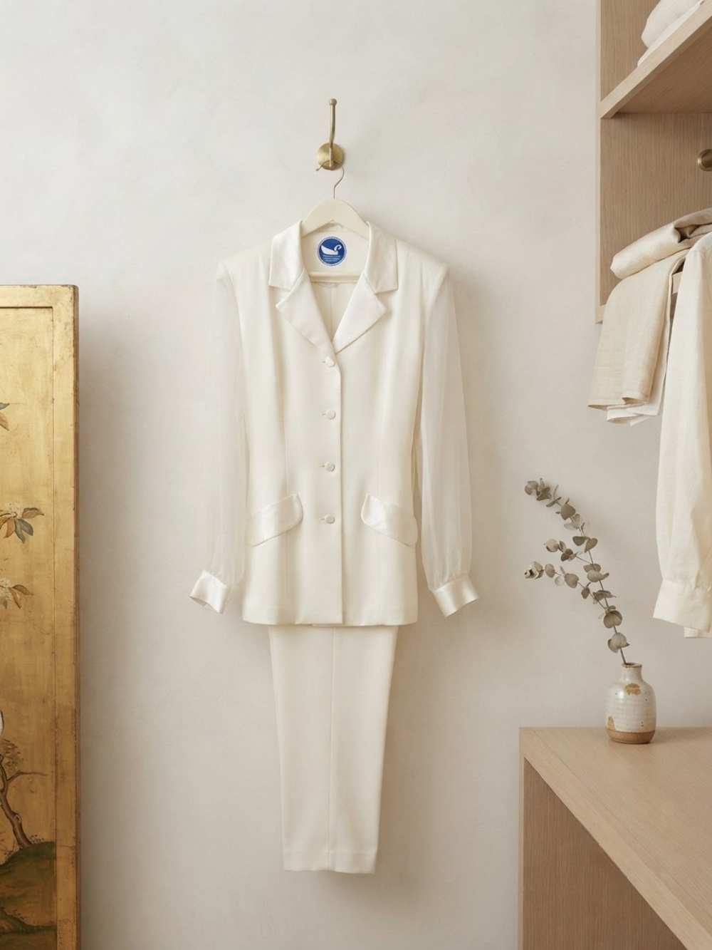 Vintage R & M Richards by Karen Kwong 2-Piece Formal Pantsuit